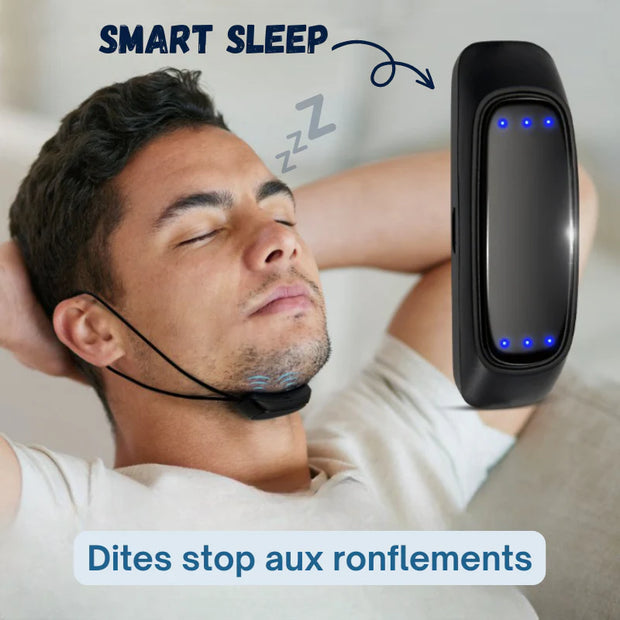 Dispositif Intelligent EMS Anti-Ronflement - Solution Portable pour Améliorer le Sommeil et Réduire le Bruit