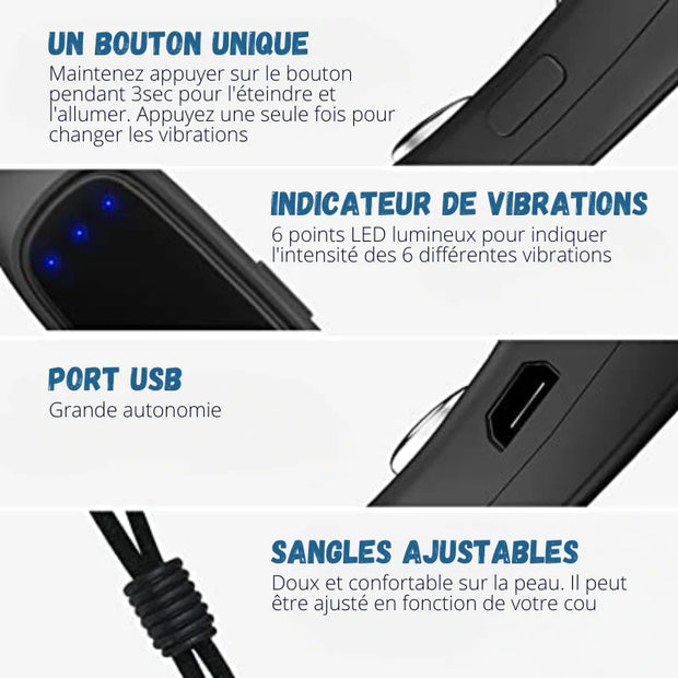 Dispositif Intelligent EMS Anti-Ronflement - Solution Portable pour Améliorer le Sommeil et Réduire le Bruit
