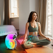 Conque Smart RGB Atmosphère Lumière Bluetooth Haut-parleur Réveil Lampe de réveil Blanc Bruit Machine Pour Bébé Dormant APP Contrôle